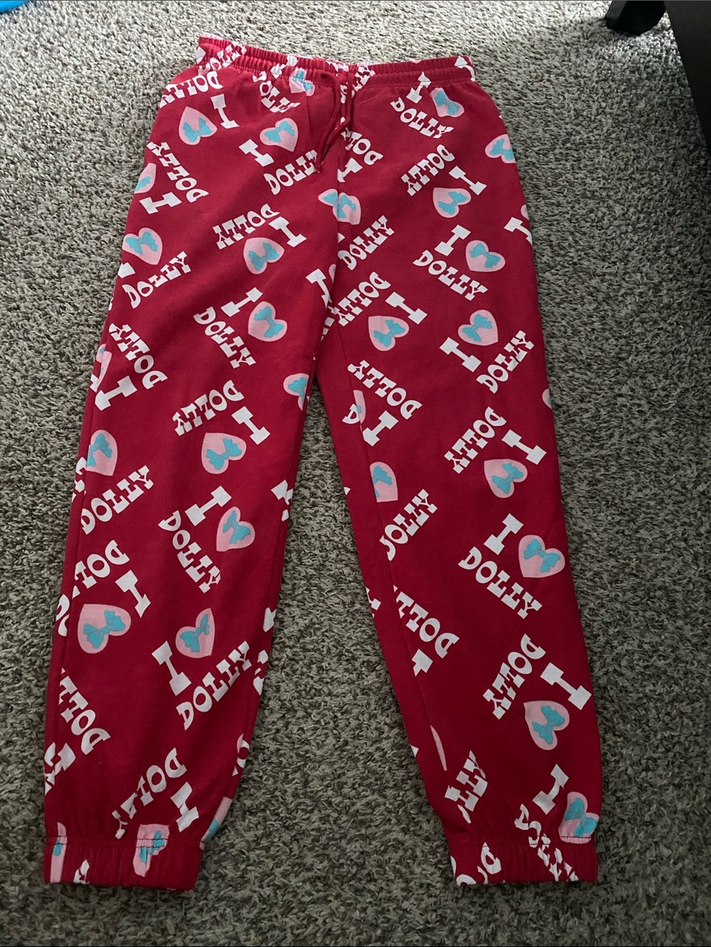 Red 'I ♥ Dolly' Lounge Pajama Pants